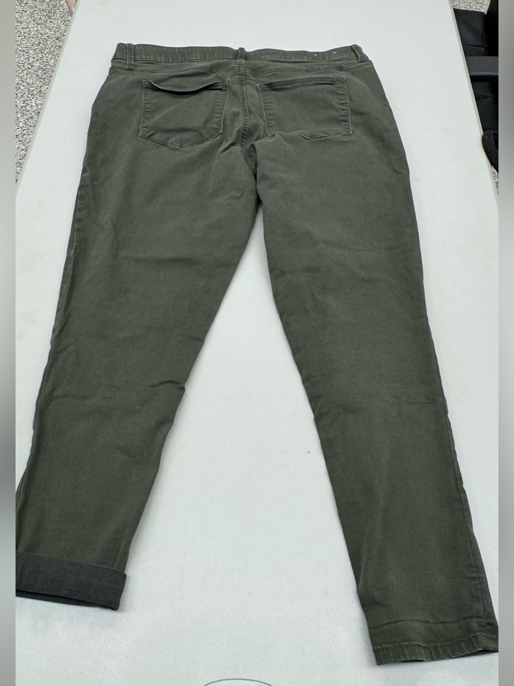 LuLaRoe Women's Skinny Jeans - Olive Green roll up or down